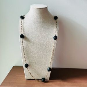 J.Crew Black Bead Necklace